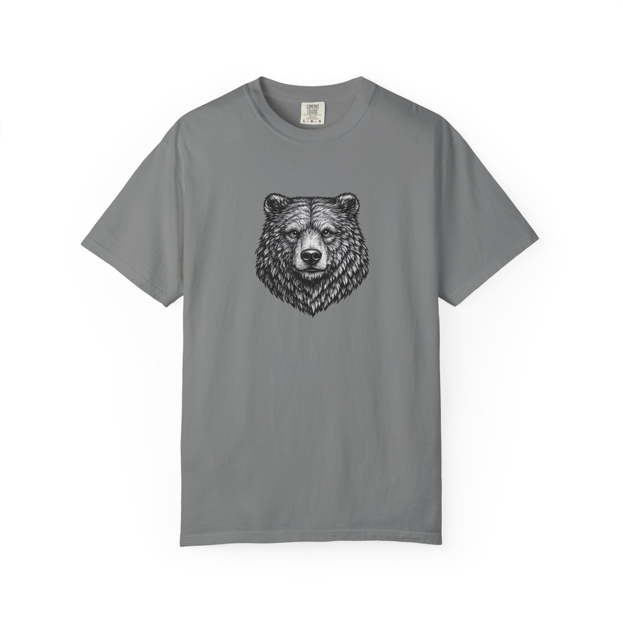 Vintage Grizzly Bear Tee - Rugged Wildlife