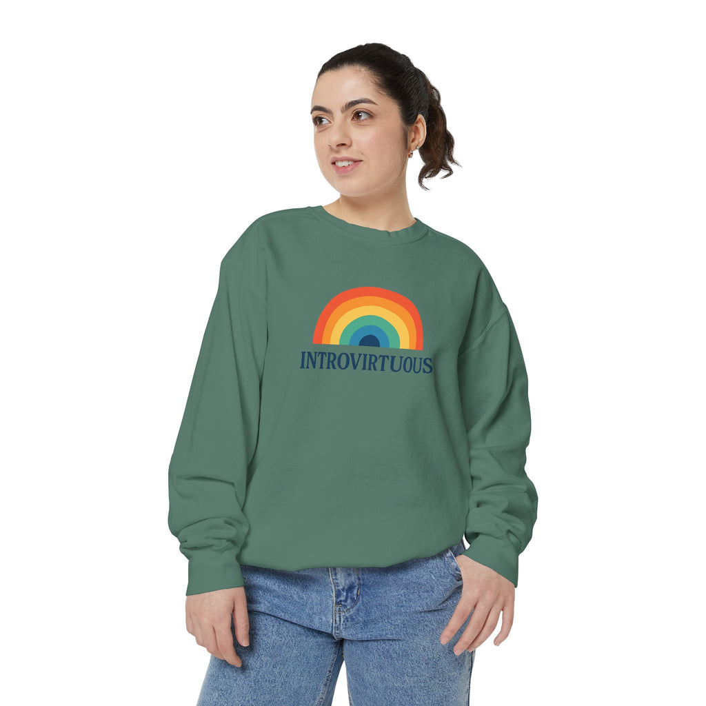 Introvirtuous Rainbow Sweatshirt - Here by duty