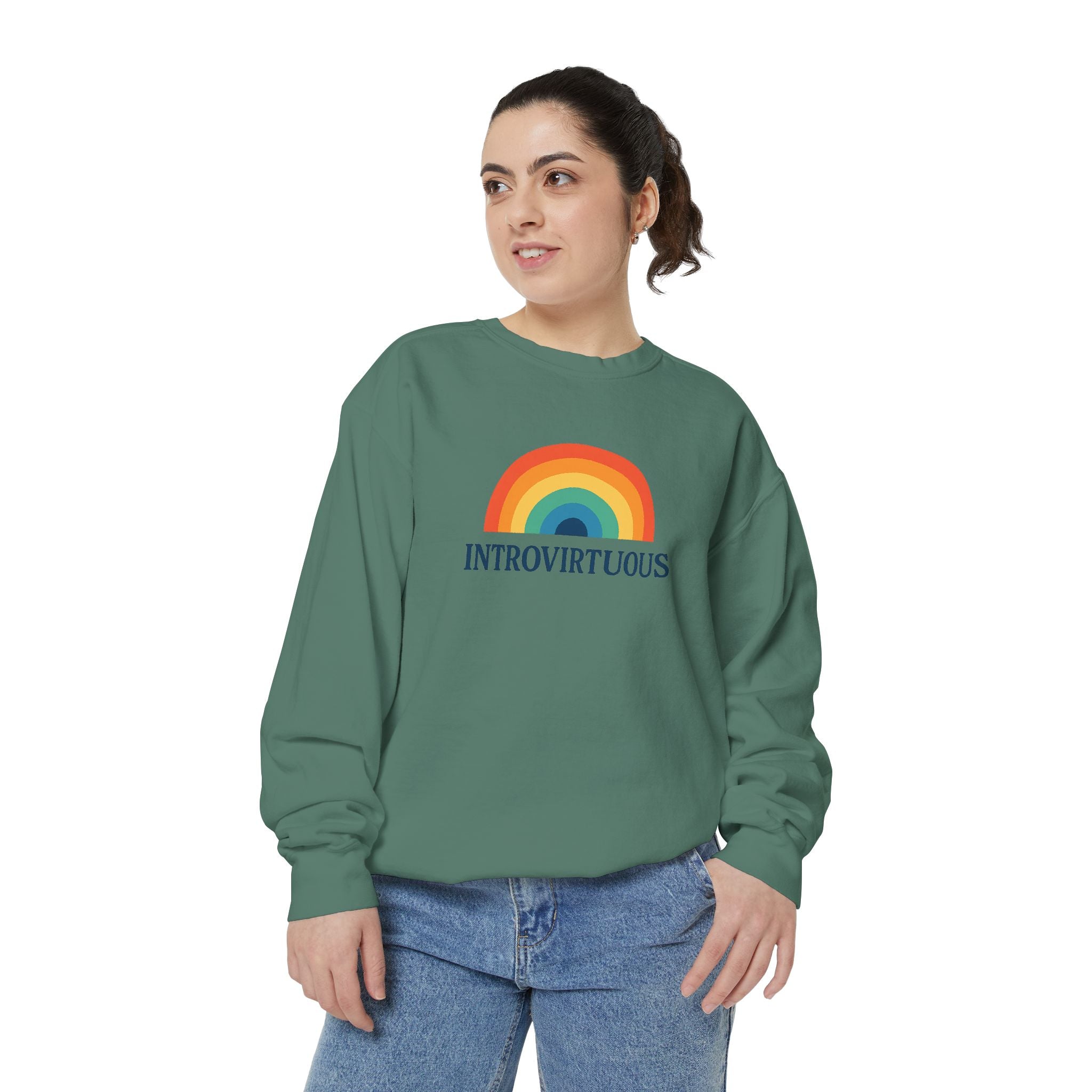 Introvirtuous Rainbow Sweatshirt - Here by duty
