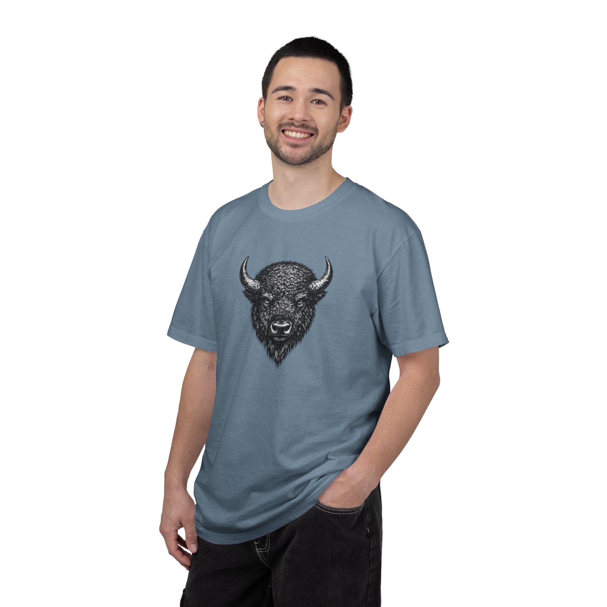 Vintage Bison Tee - Rugged Wildlife