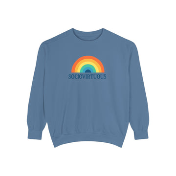 Sociovirtuous Rainbow Sweatshirt - Here to help