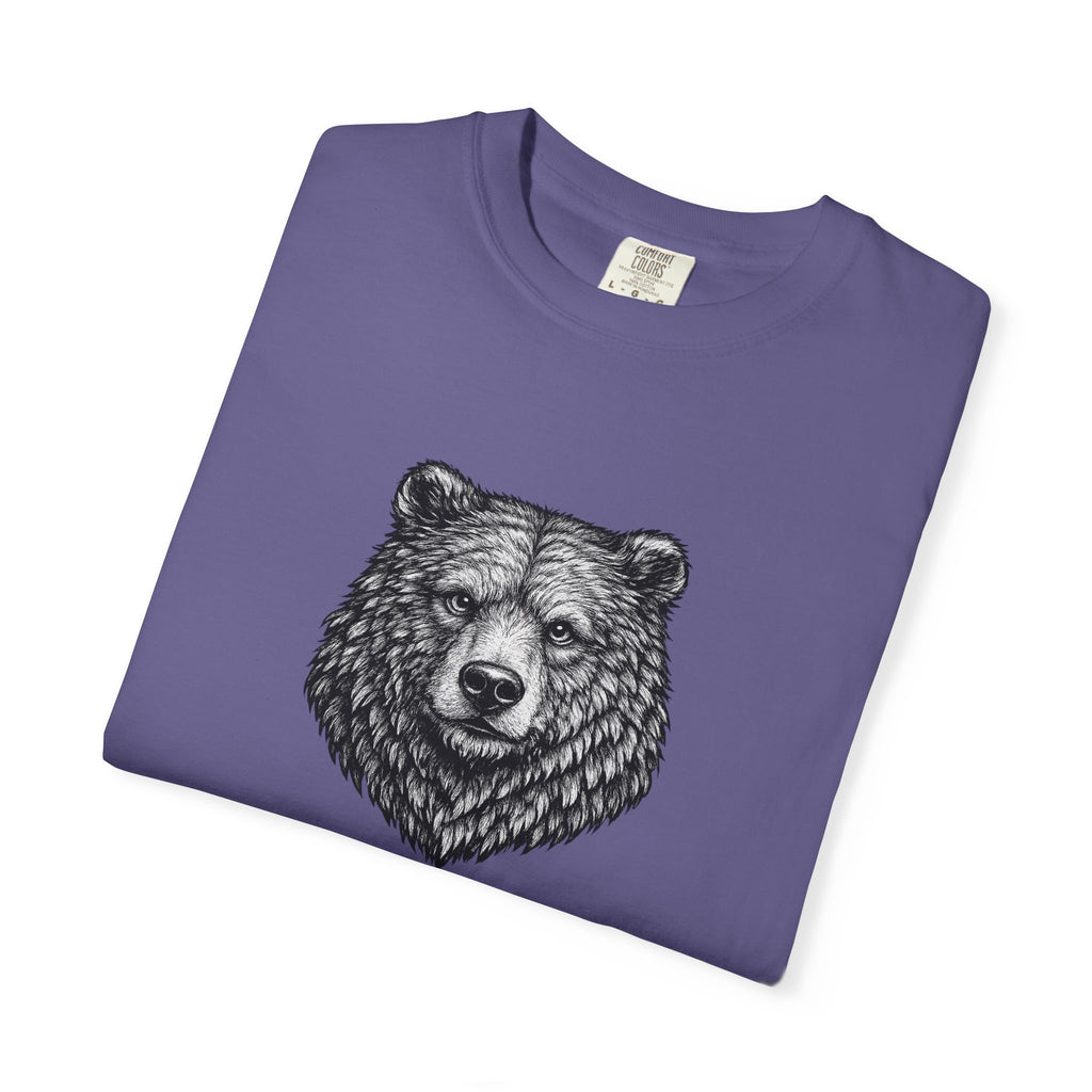 Vintage Grizzly Bear Tee - Rugged Wildlife