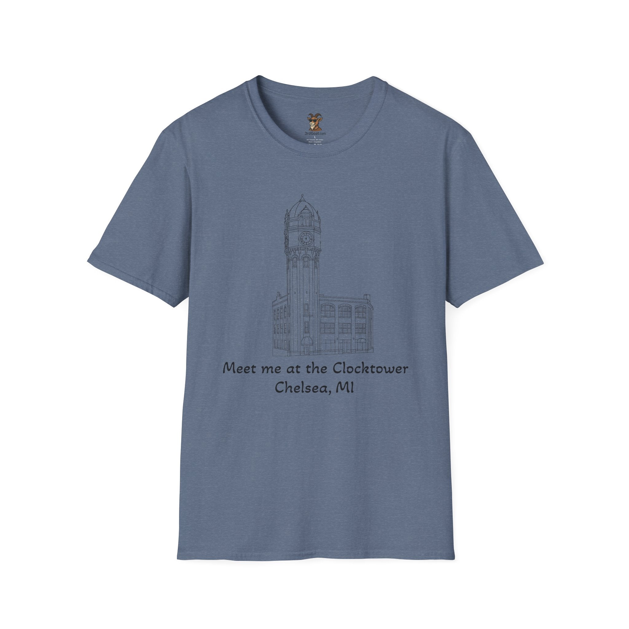 Clocktower Chelsea, MI Unisex Softstyle T-Shirt