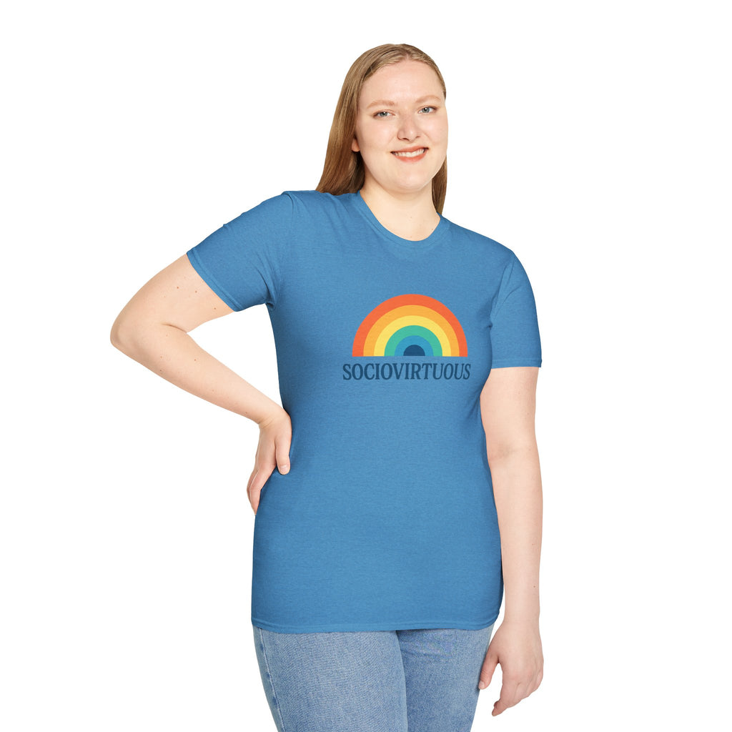 Copy of Introvirtuous Rainbow T-Shirt - Here by duty