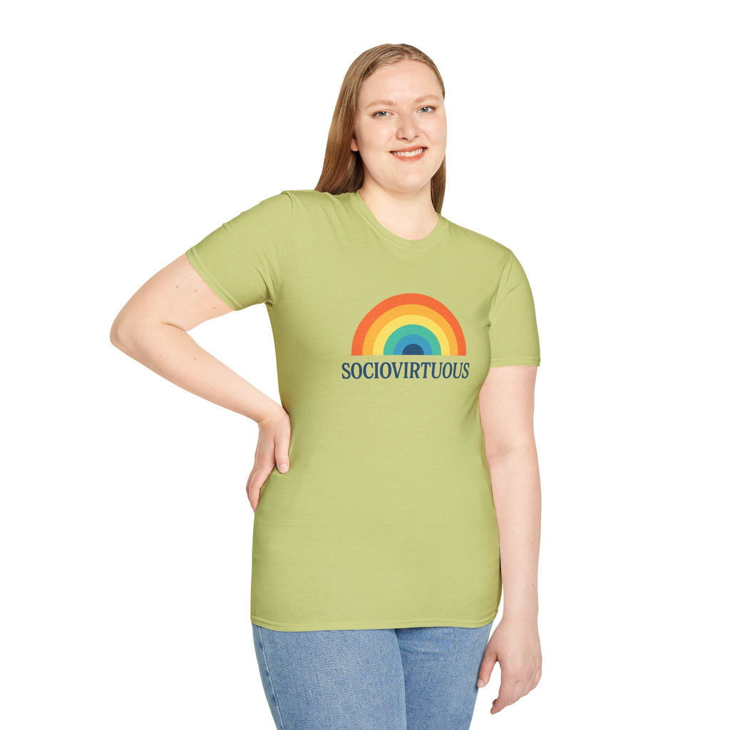 Copy of Introvirtuous Rainbow T-Shirt - Here by duty