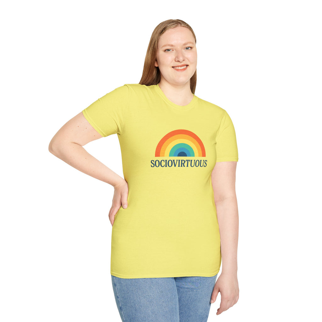 Copy of Introvirtuous Rainbow T-Shirt - Here by duty
