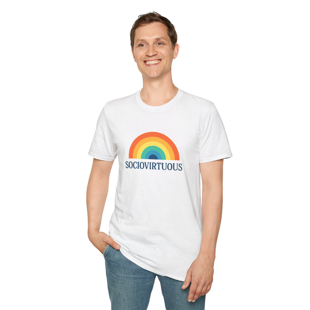 Copy of Introvirtuous Rainbow T-Shirt - Here by duty
