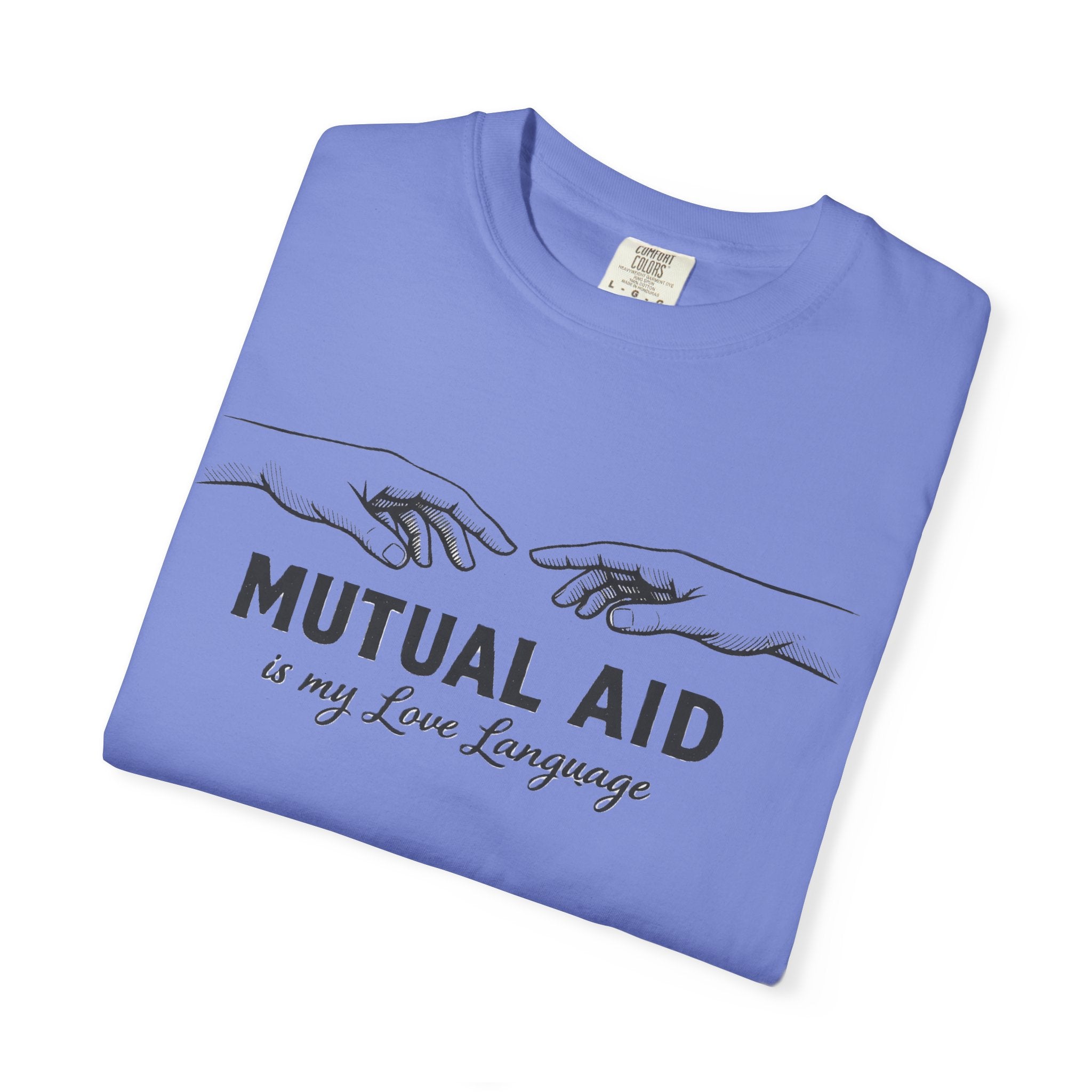 Mutual Aid Is My Love Language t-shirt - Progressive Valentine's