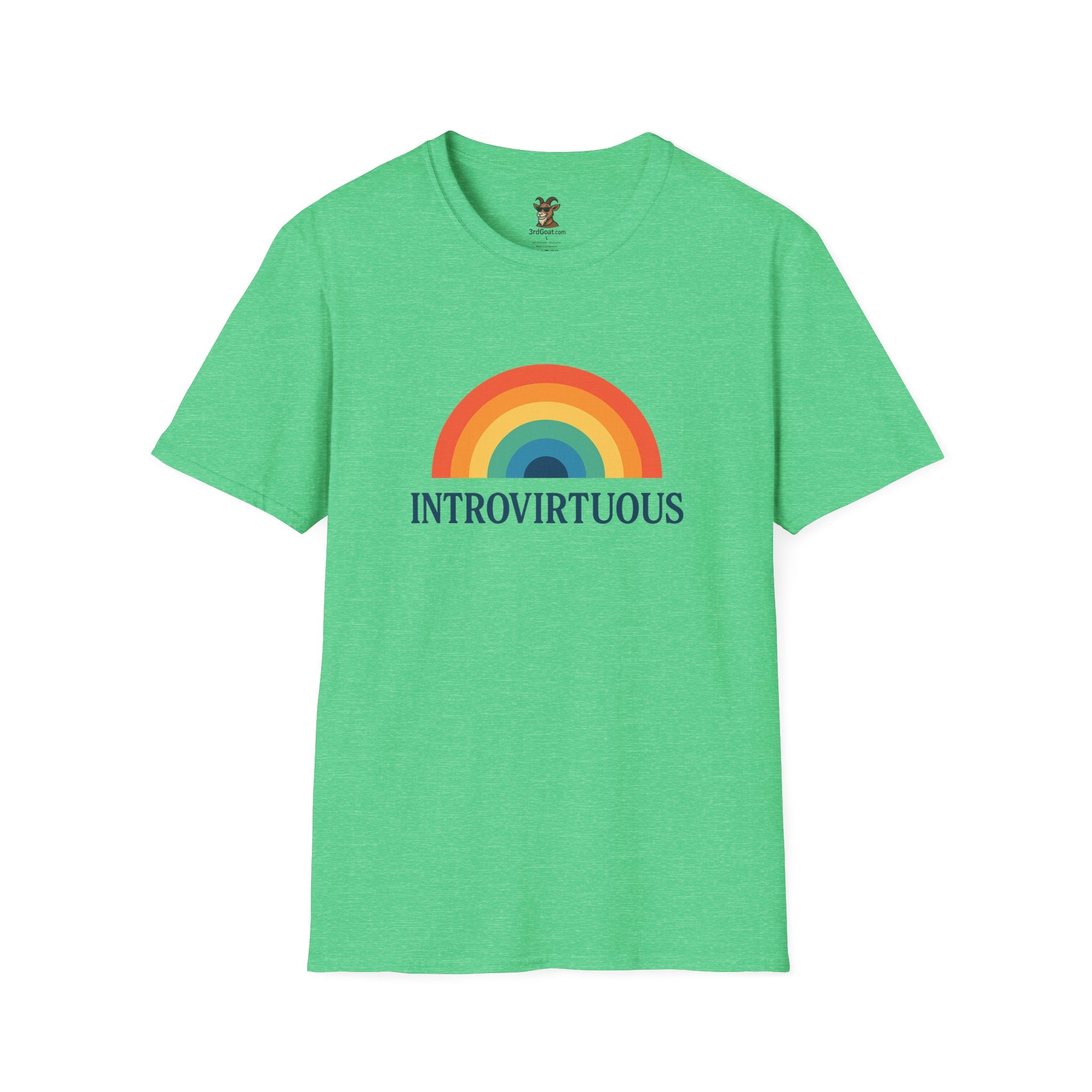 Introvirtuous Rainbow T-Shirt — Funny Introvert Graphic Tee