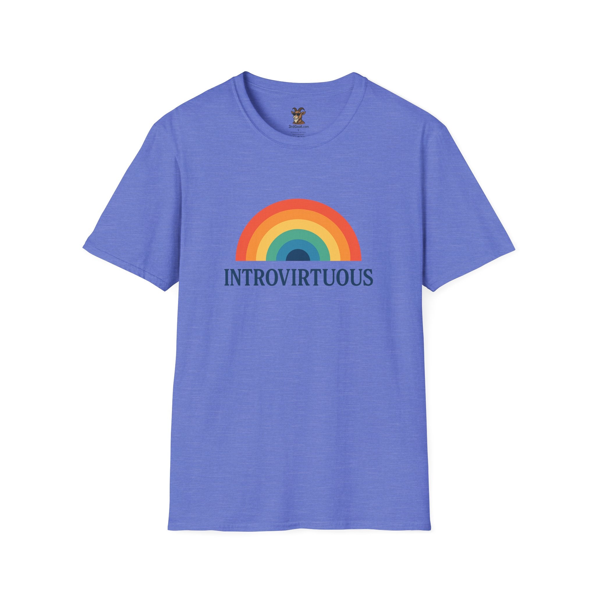 Introvirtuous Rainbow T-Shirt — Funny Introvert Graphic Tee