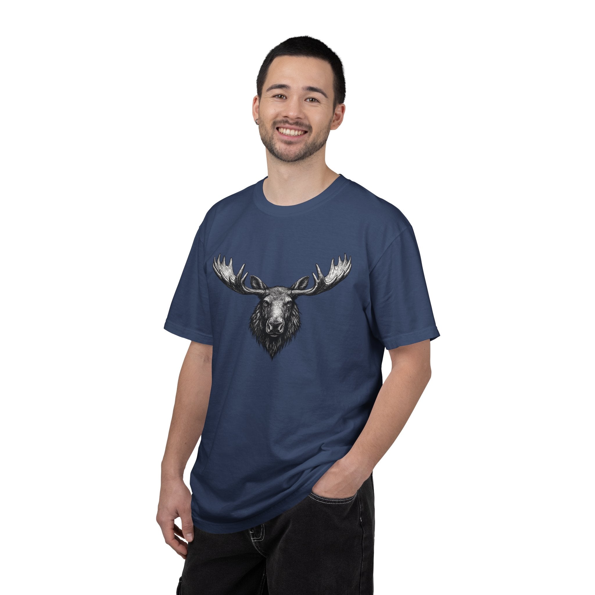 Vintage Moose Tee - Rugged Wildlife
