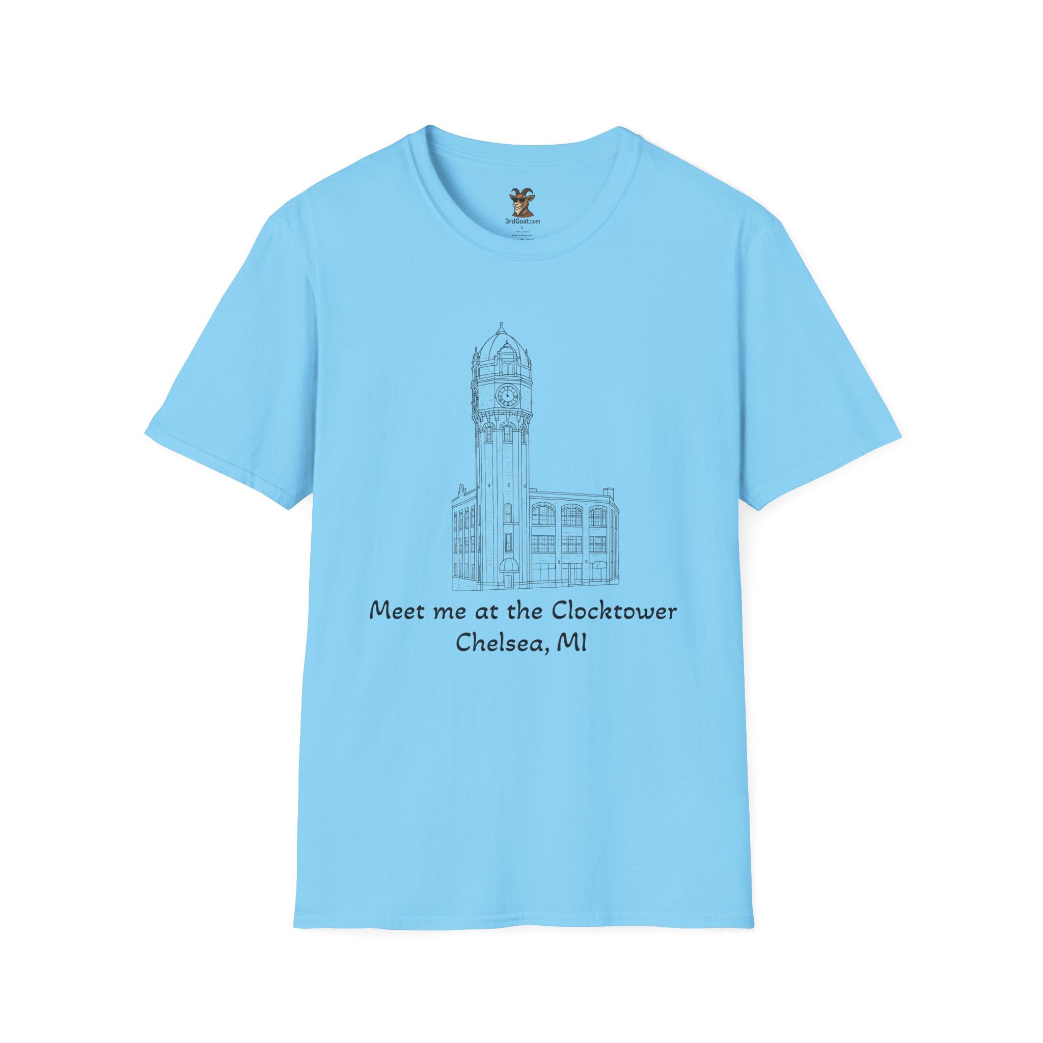 Clocktower Chelsea, MI Unisex Softstyle T-Shirt