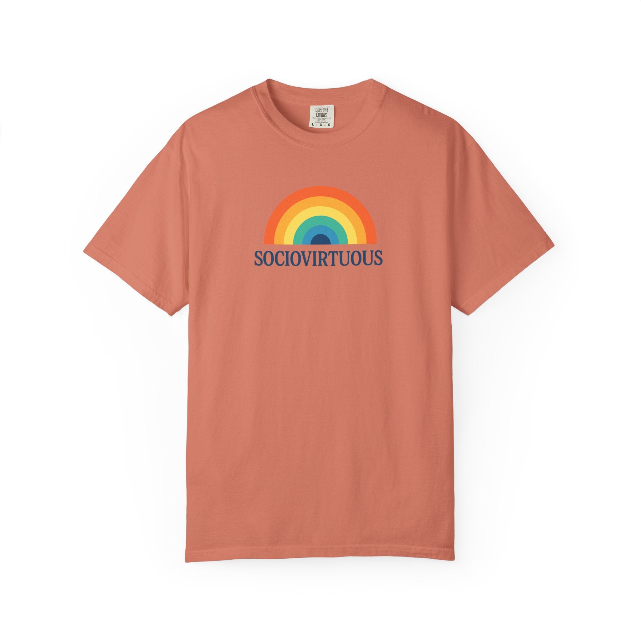 Sociovirtuous Rainbow Comfort Colors T-Shirt