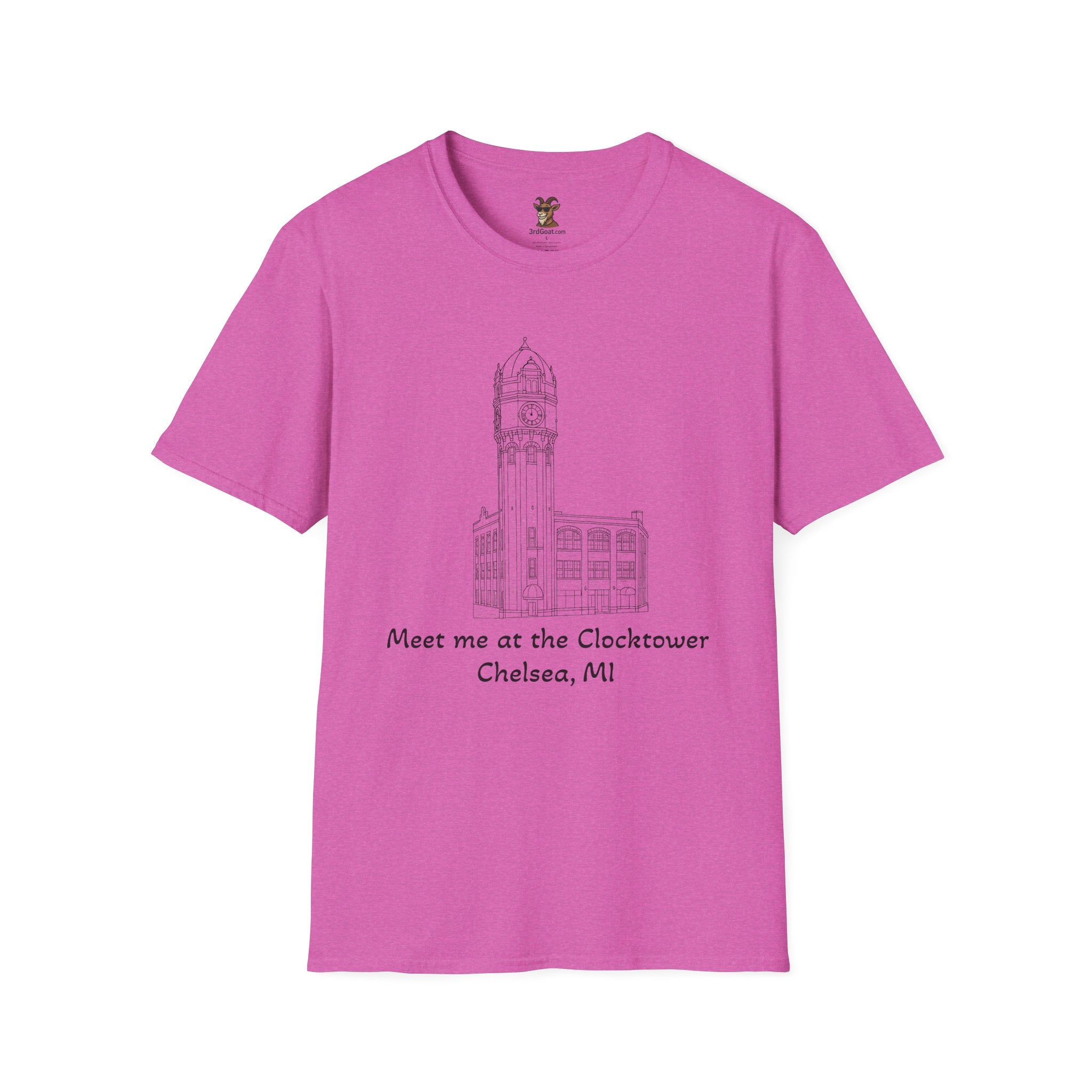 Clocktower Chelsea, MI Unisex Softstyle T-Shirt