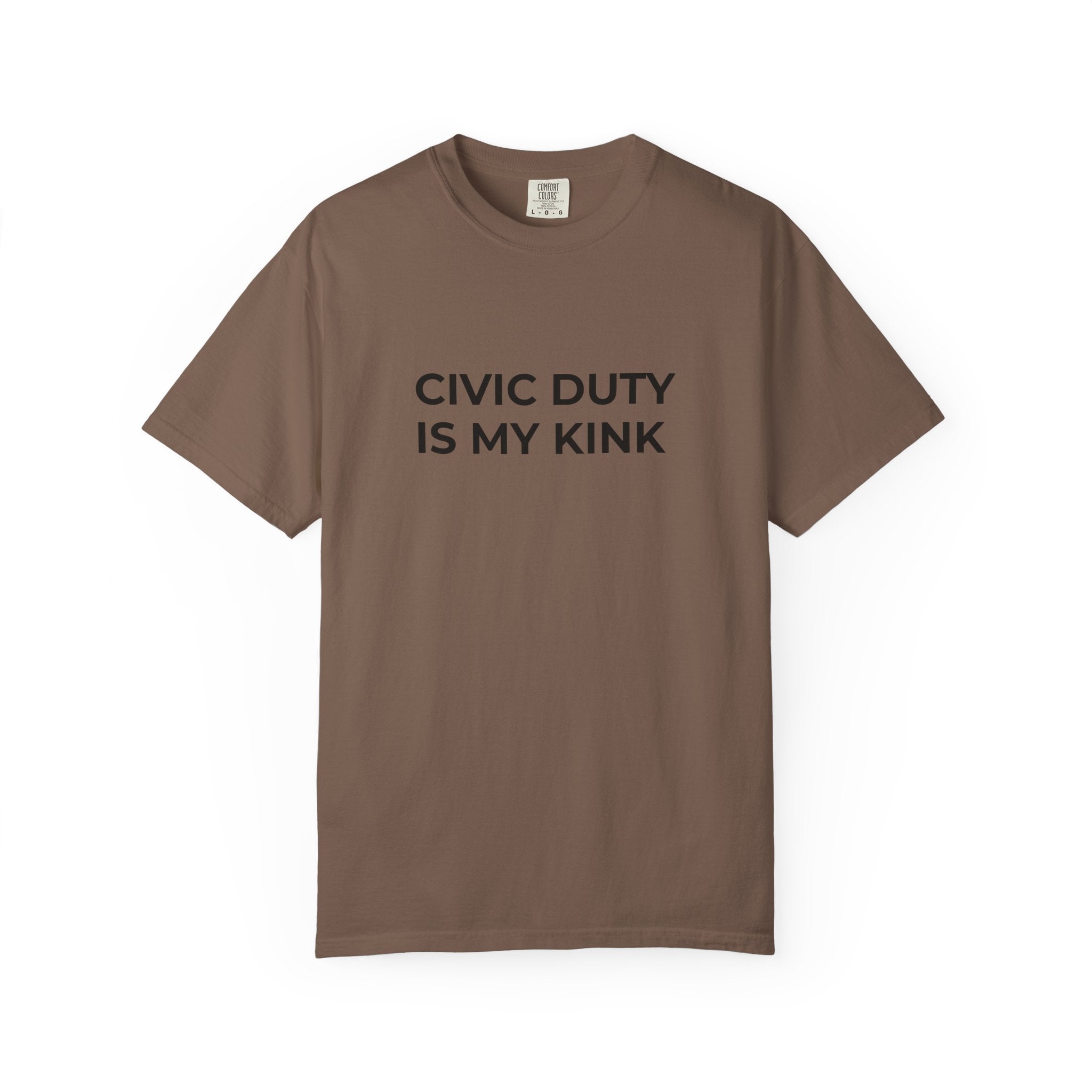 Civic Duty Is My Kink t-shirt - Progressive Valentine's