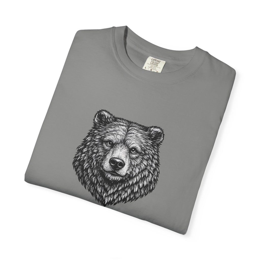 Vintage Grizzly Bear Tee - Rugged Wildlife