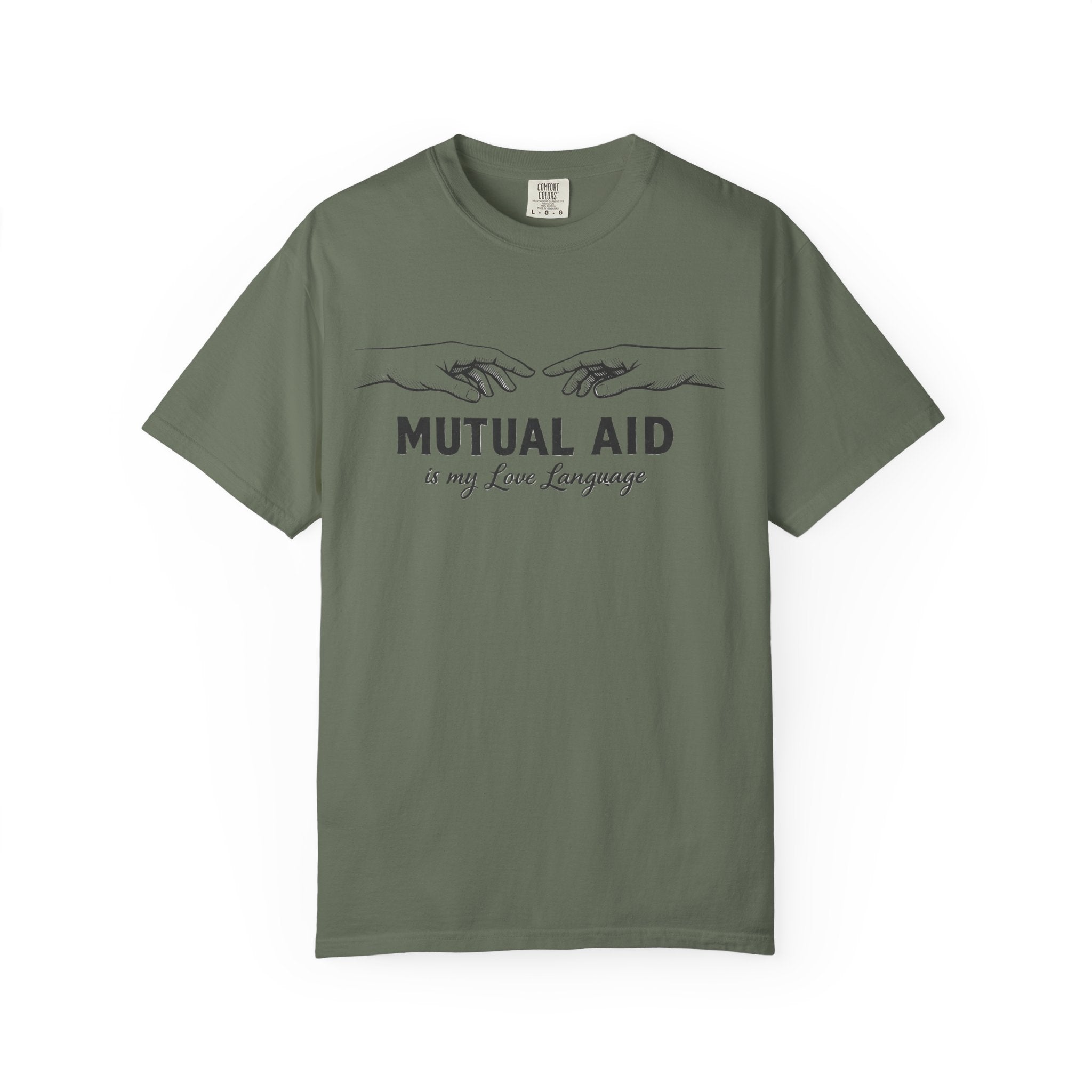 Mutual Aid Is My Love Language t-shirt - Progressive Valentine's