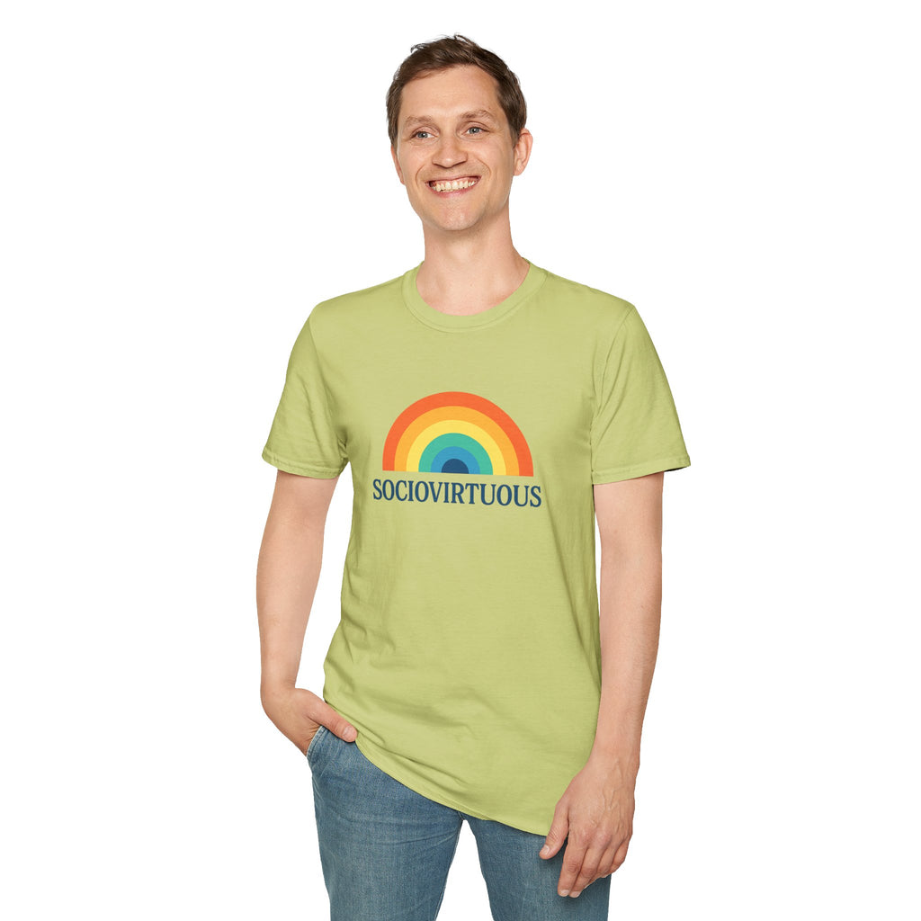 Copy of Introvirtuous Rainbow T-Shirt - Here by duty