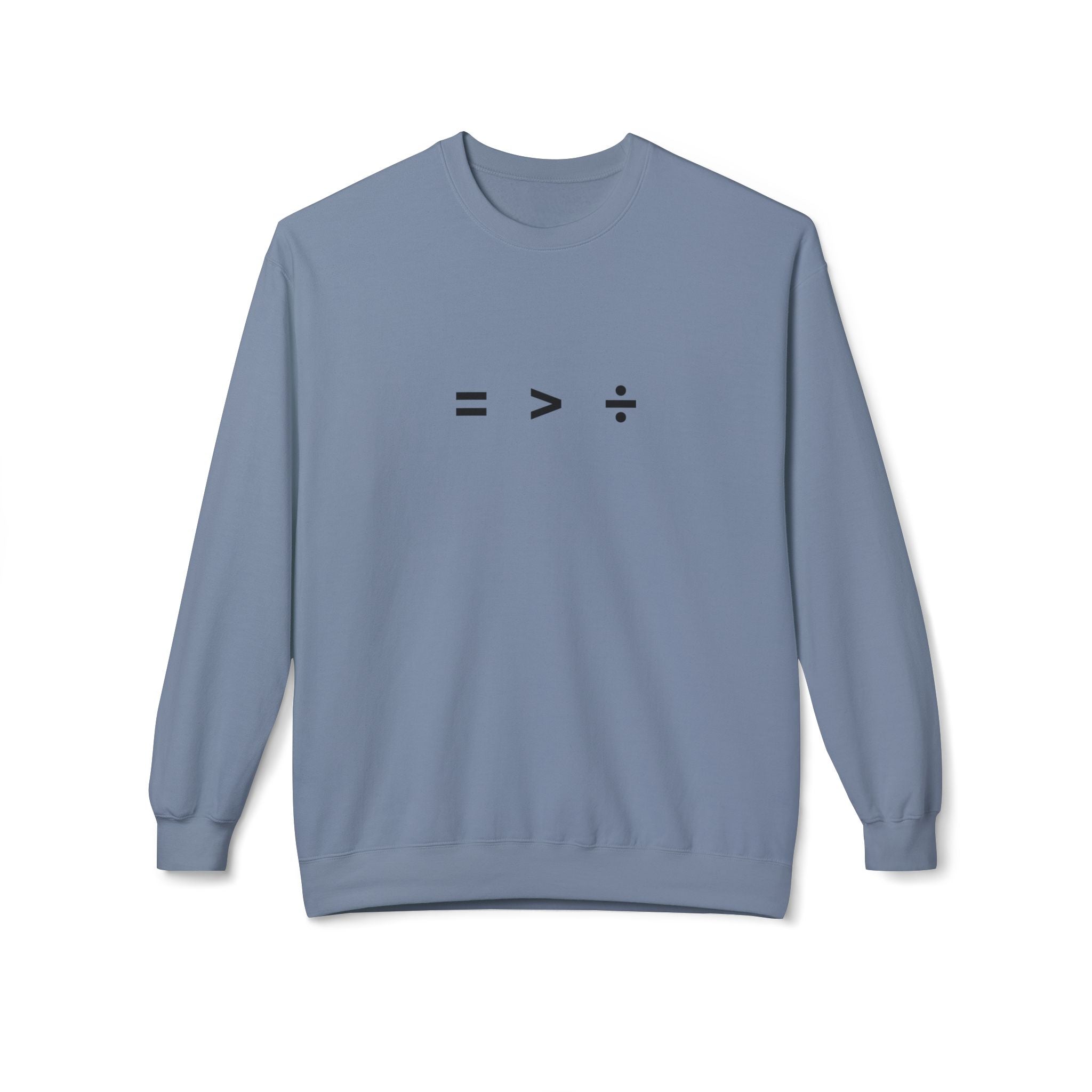 Equality Greater Than Division crewneck sweatshirt