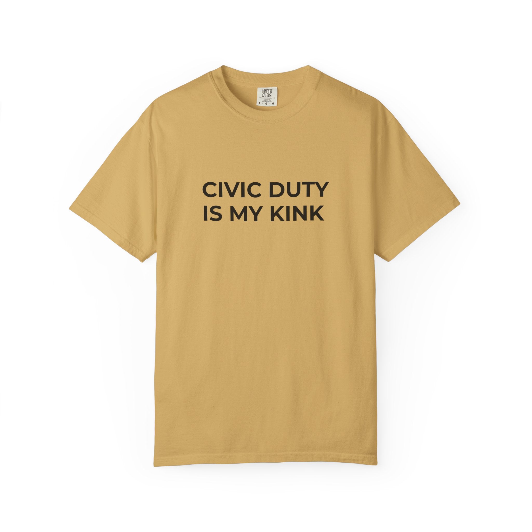 Civic Duty Is My Kink t-shirt - Progressive Valentine's