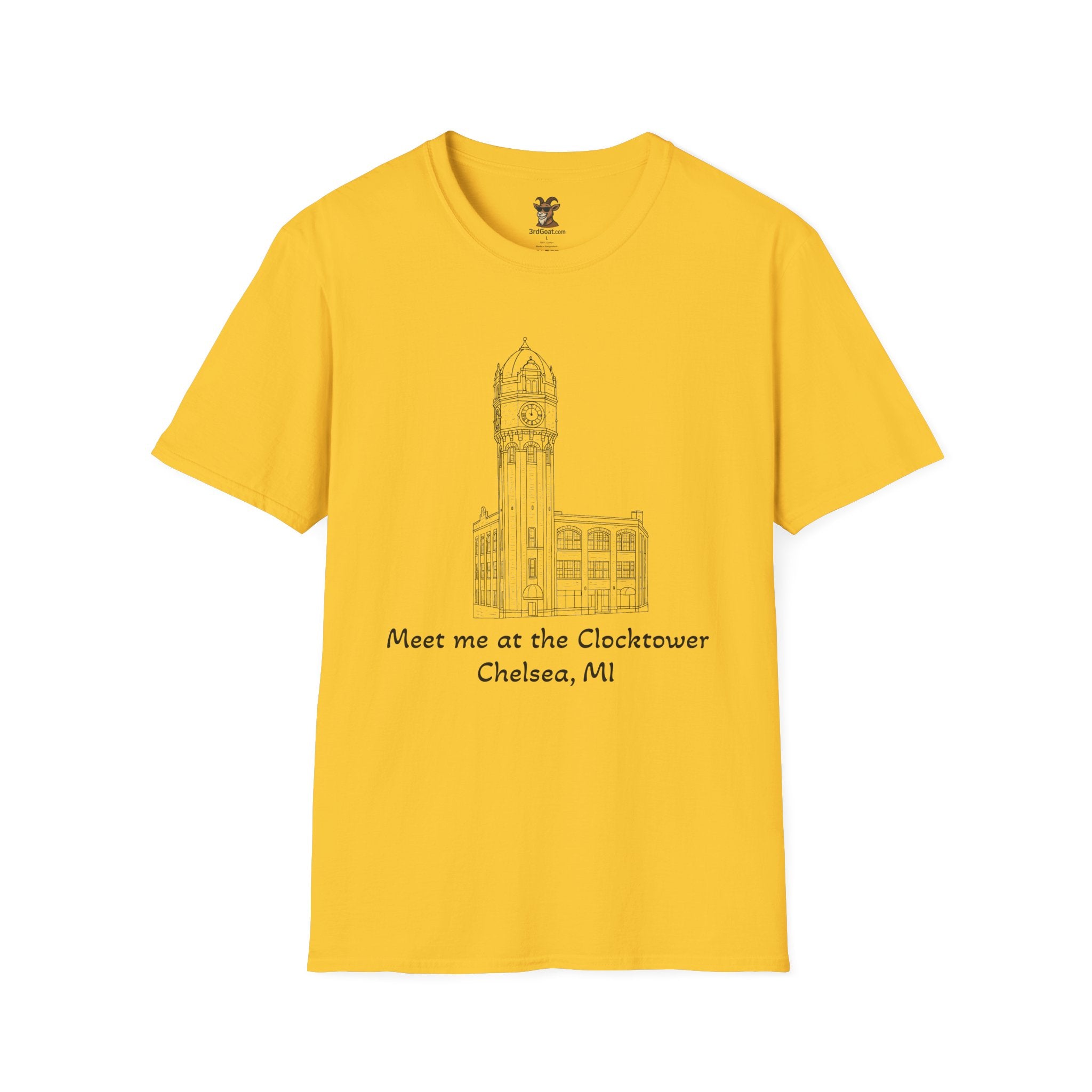 Clocktower Chelsea, MI Unisex Softstyle T-Shirt
