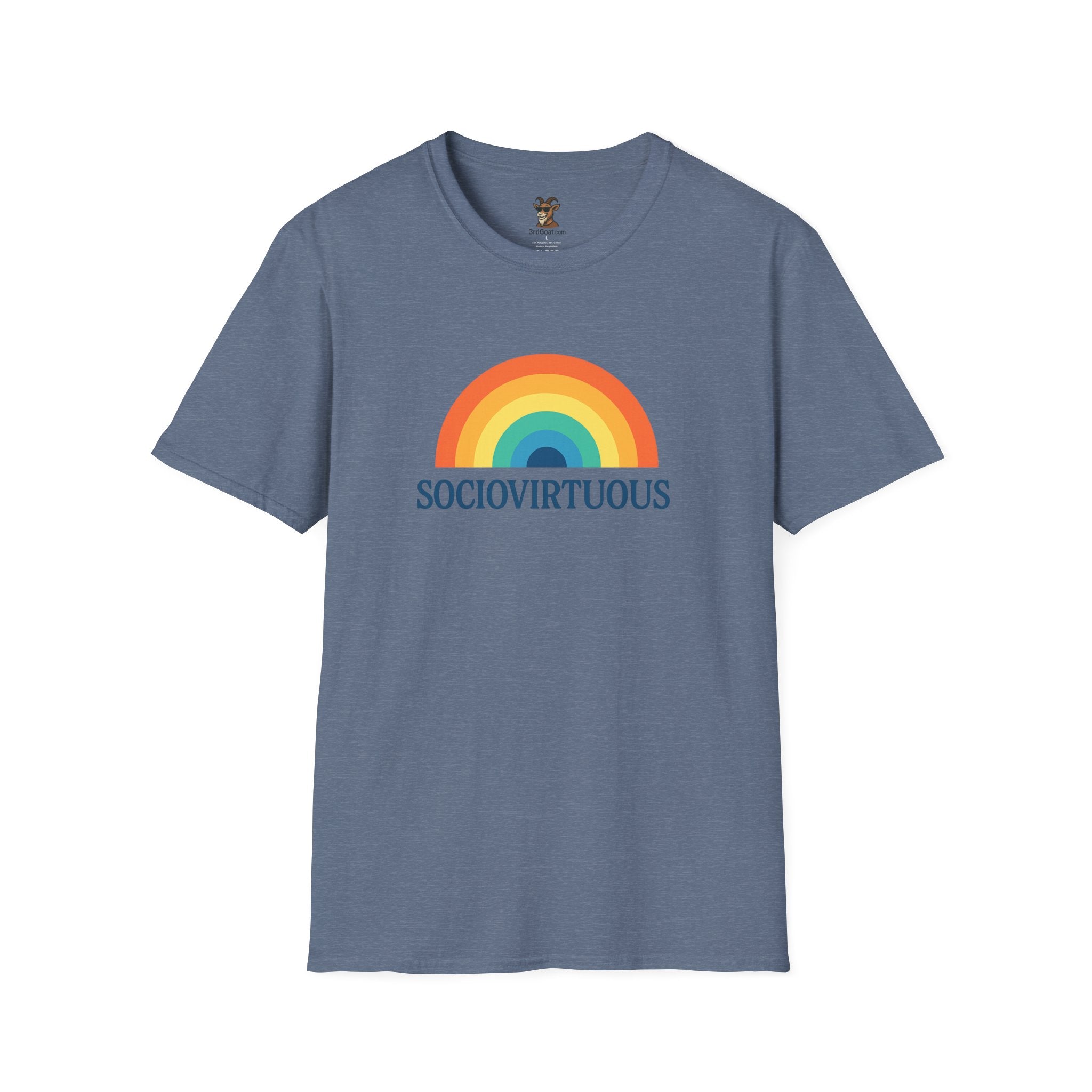Copy of Introvirtuous Rainbow T-Shirt - Here by duty