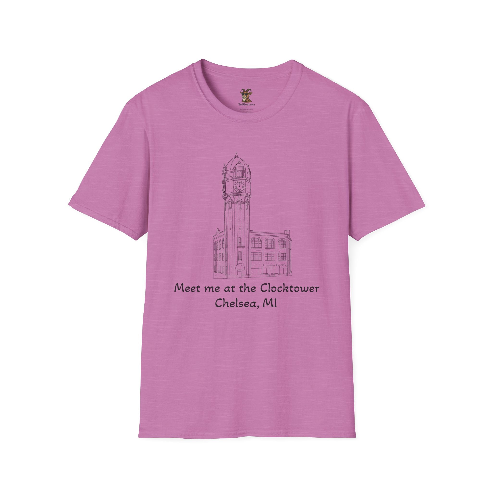 Clocktower Chelsea, MI Unisex Softstyle T-Shirt