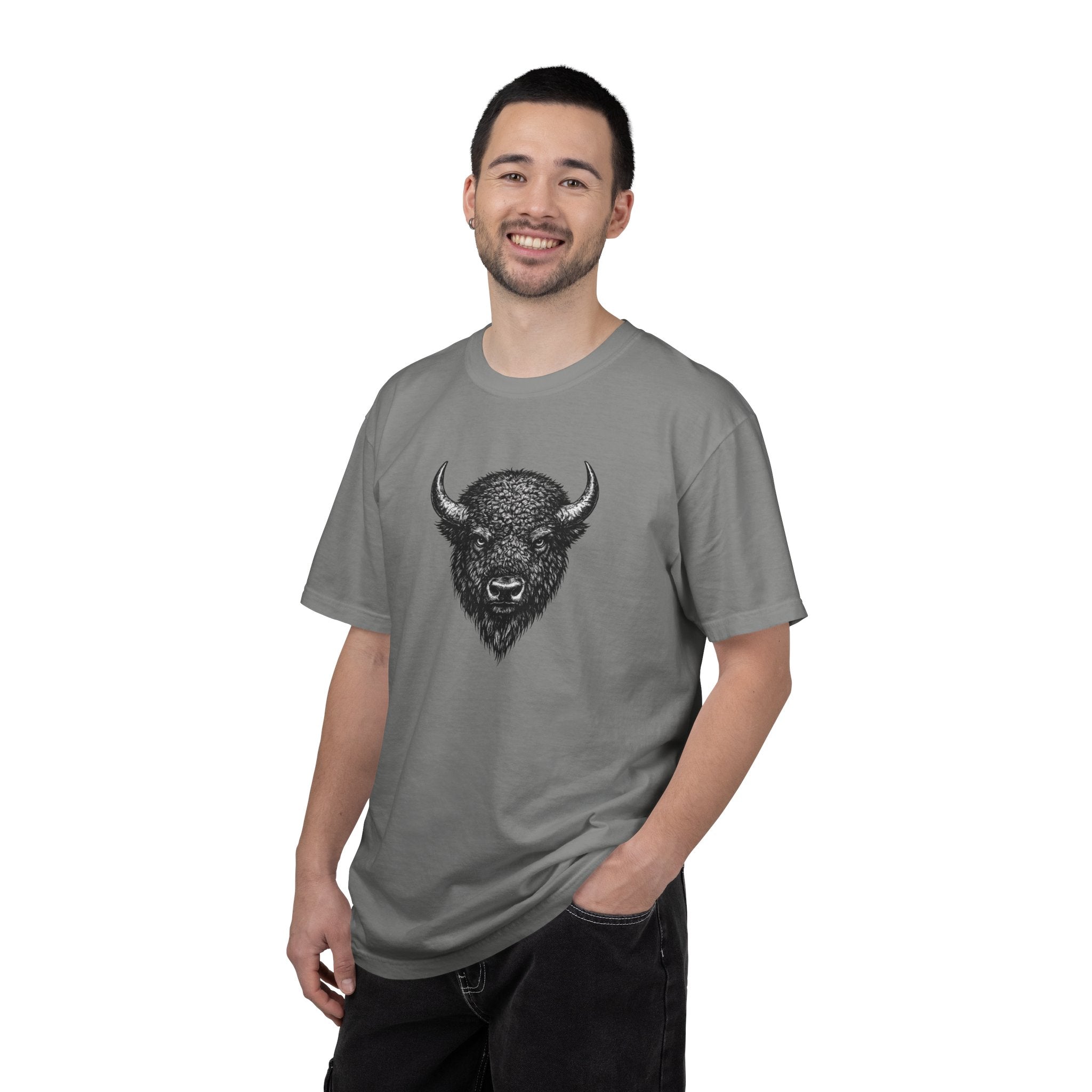 Vintage Bison Tee - Rugged Wildlife