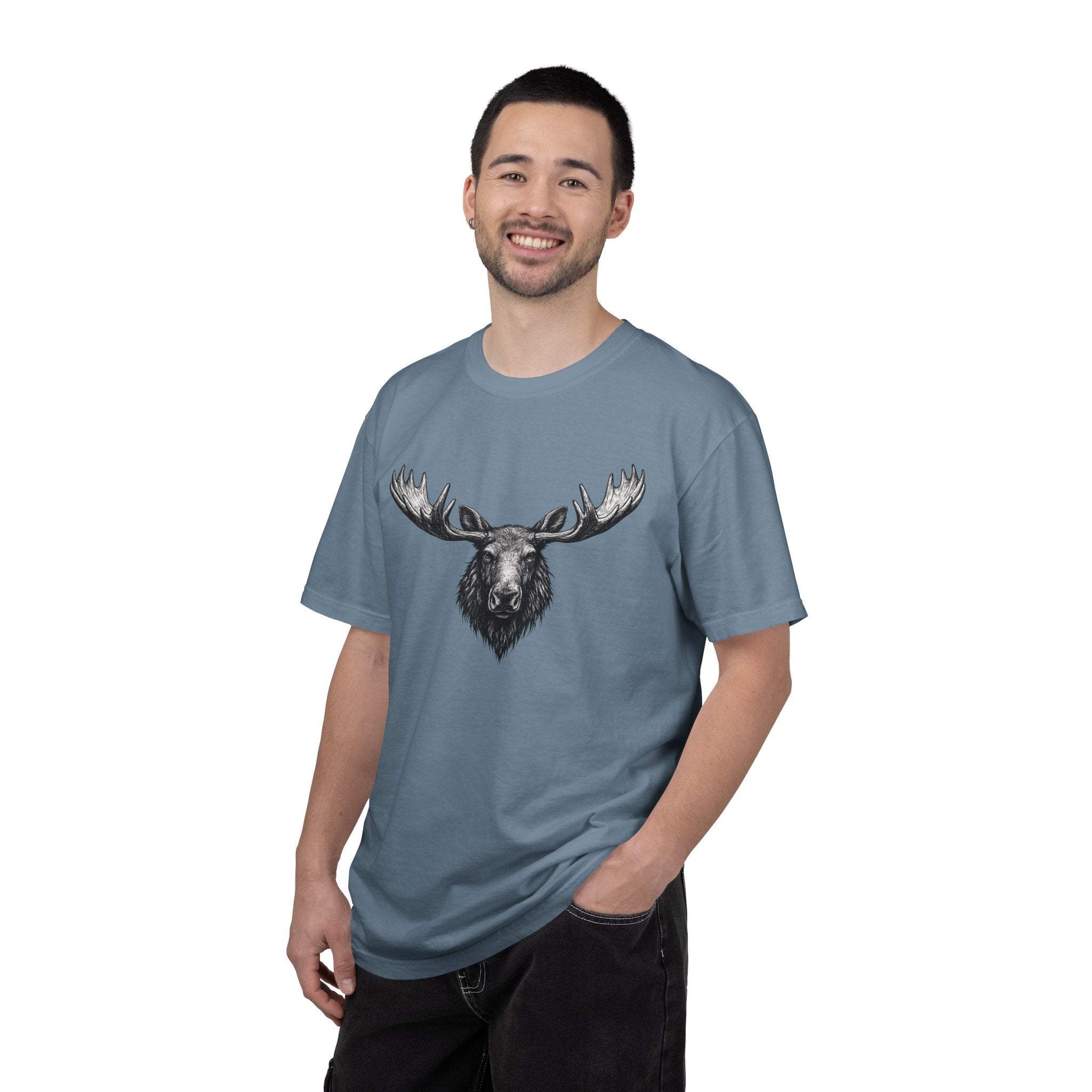Vintage Moose Tee - Rugged Wildlife