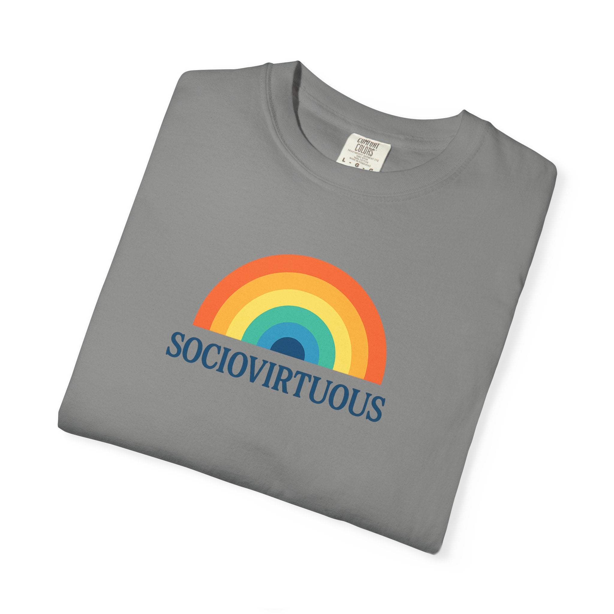 Sociovirtuous Rainbow Comfort Colors T-Shirt
