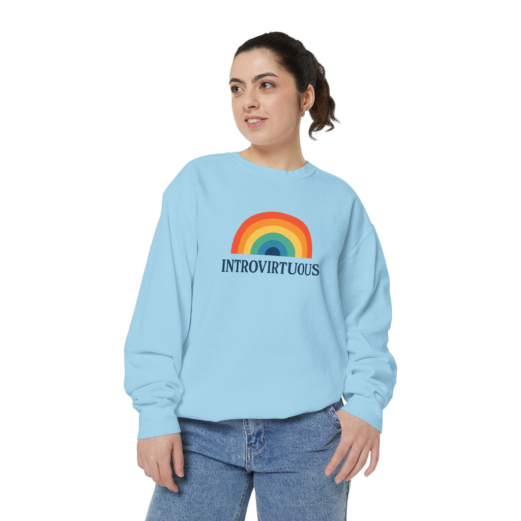 Introvirtuous Rainbow Sweatshirt - Here by duty