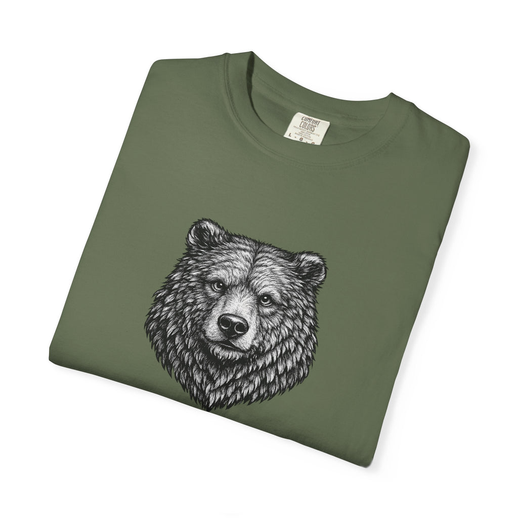 Vintage Grizzly Bear Tee - Rugged Wildlife