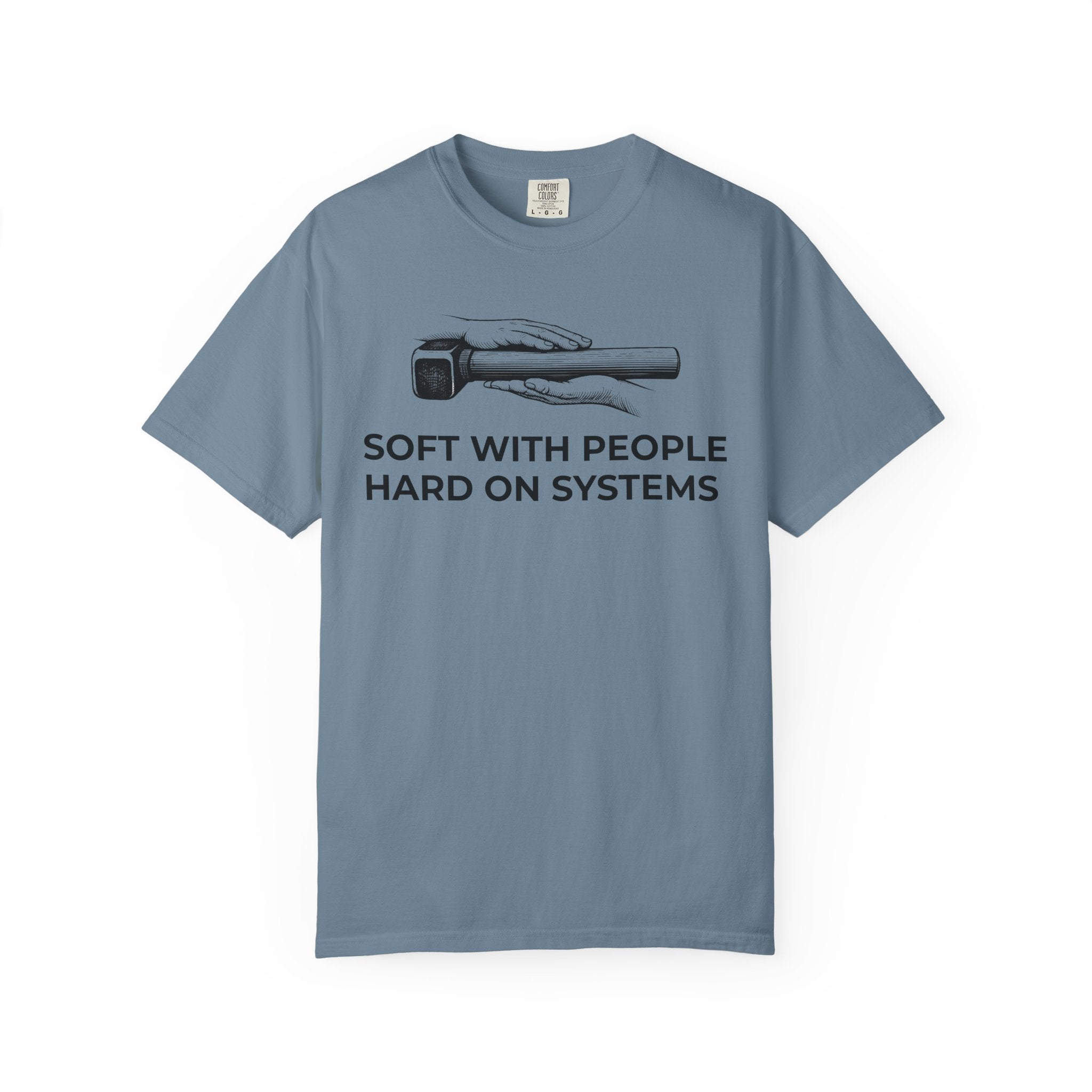 Soft With People, Hard On Systems t-shirt - Progressive Valentine's