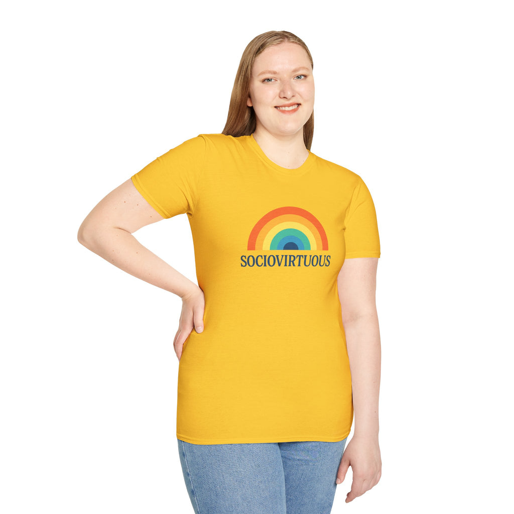 Copy of Introvirtuous Rainbow T-Shirt - Here by duty