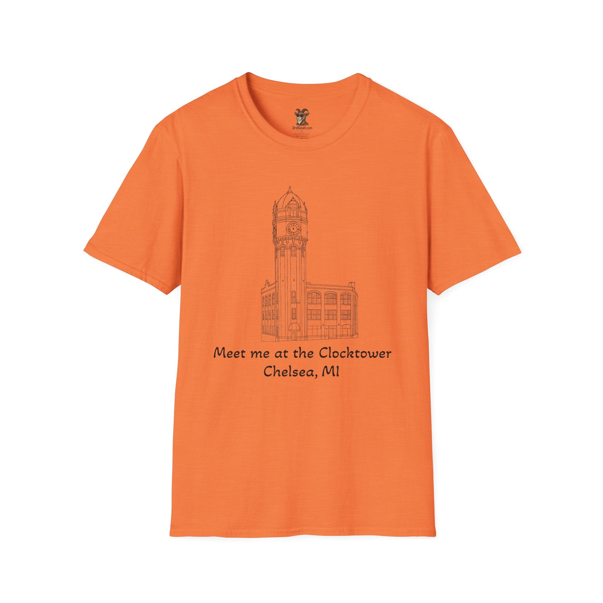 Clocktower Chelsea, MI Unisex Softstyle T-Shirt