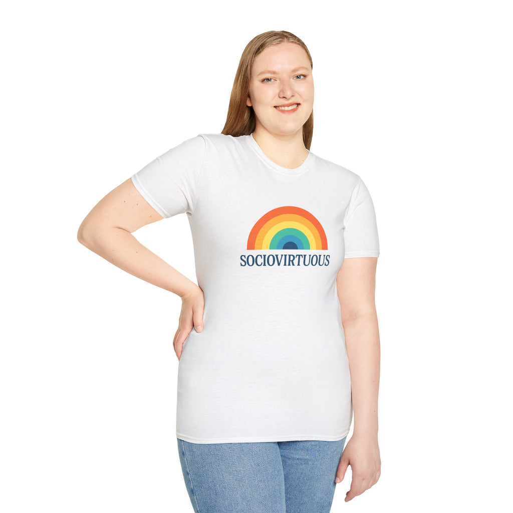 Copy of Introvirtuous Rainbow T-Shirt - Here by duty