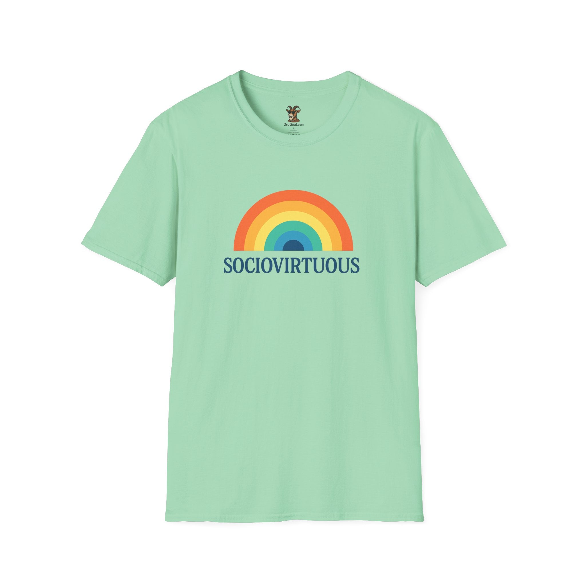 Copy of Introvirtuous Rainbow T-Shirt - Here by duty