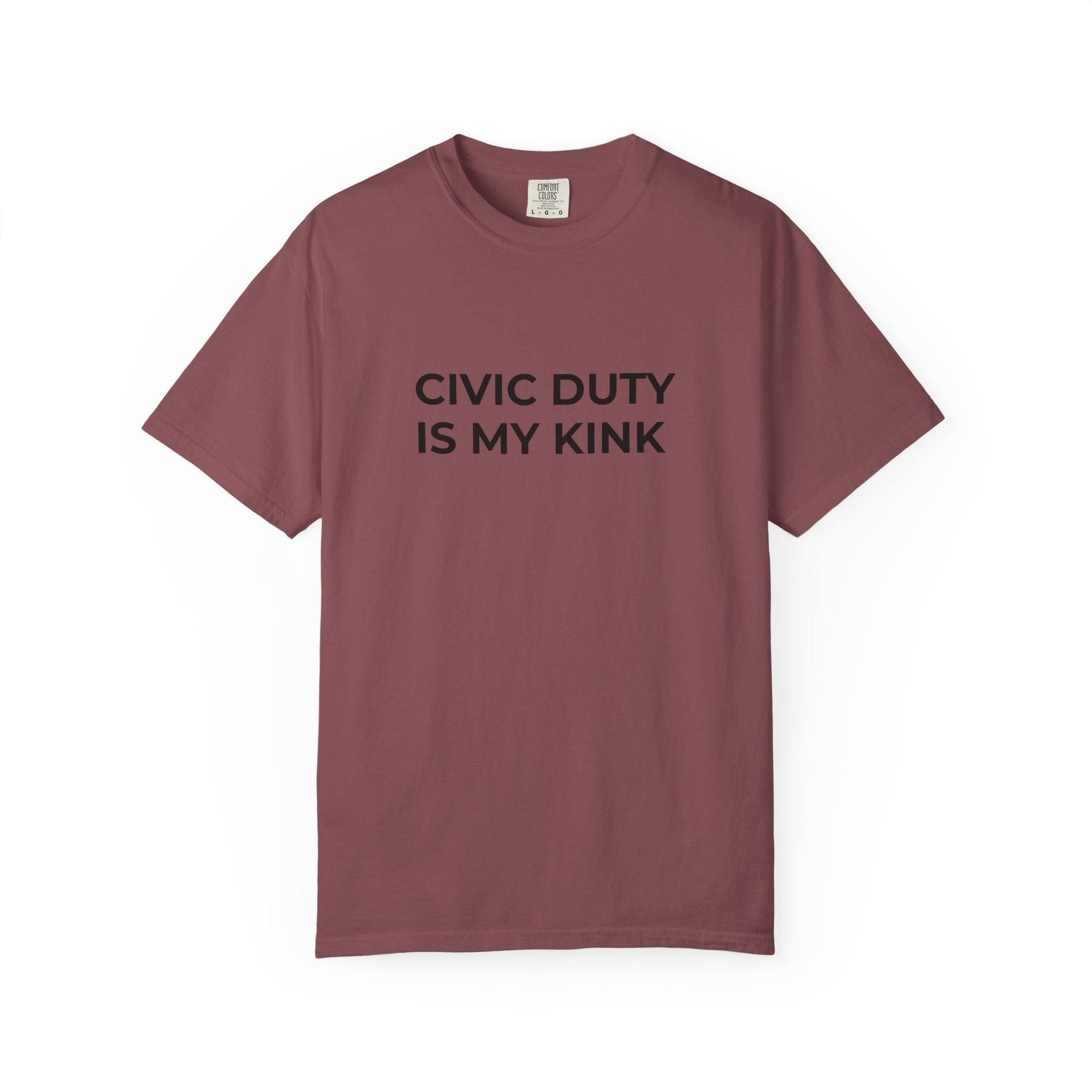 Civic Duty Is My Kink t-shirt - Progressive Valentine's