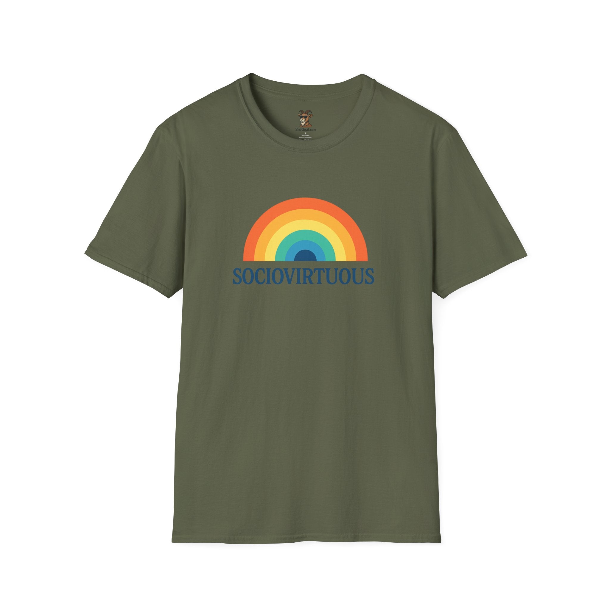 Copy of Introvirtuous Rainbow T-Shirt - Here by duty