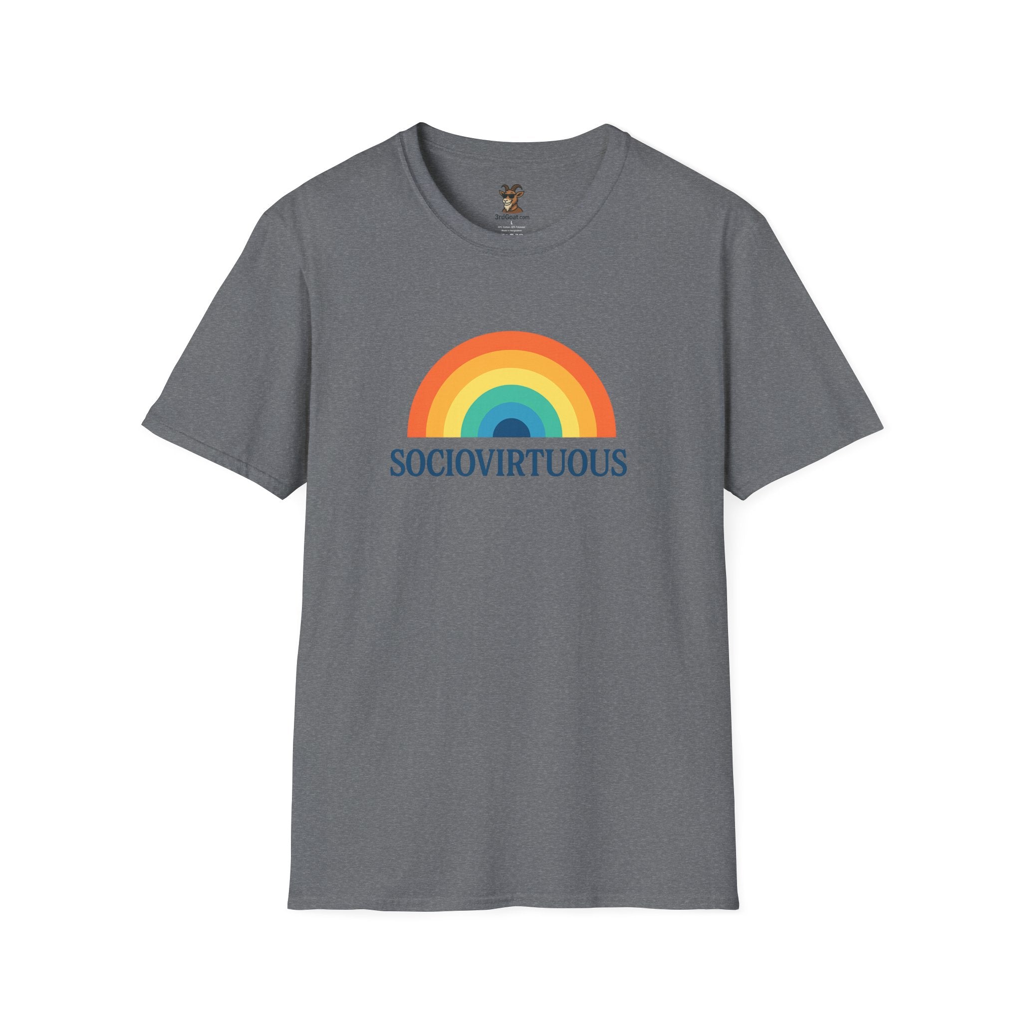 Copy of Introvirtuous Rainbow T-Shirt - Here by duty
