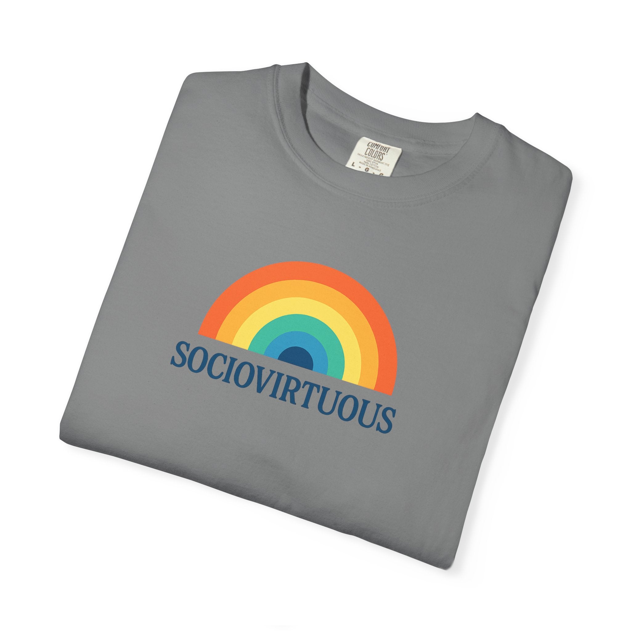Sociovirtuous Rainbow Comfort Colors T-Shirt