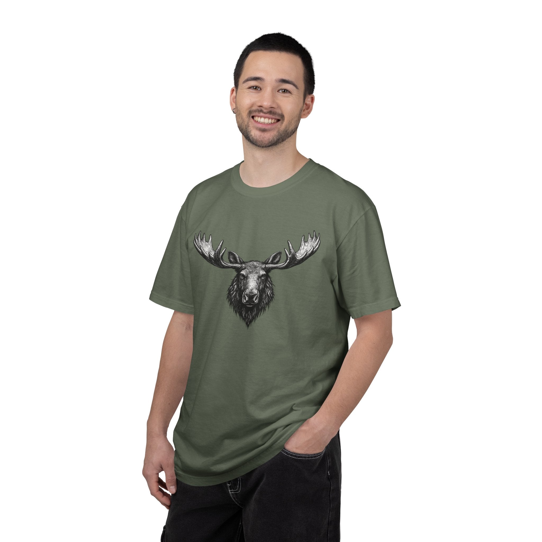Vintage Moose Tee - Rugged Wildlife