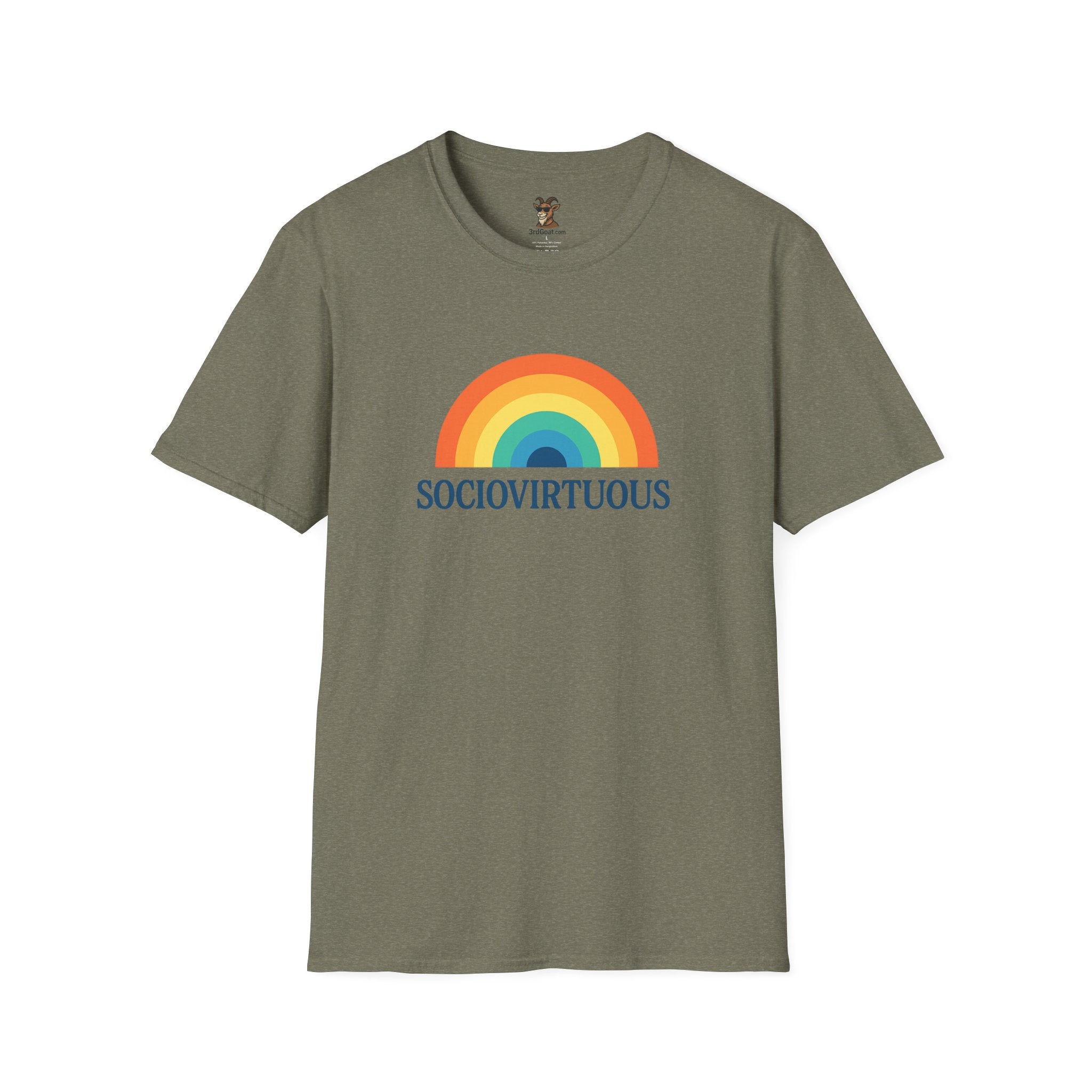 Copy of Introvirtuous Rainbow T-Shirt - Here by duty