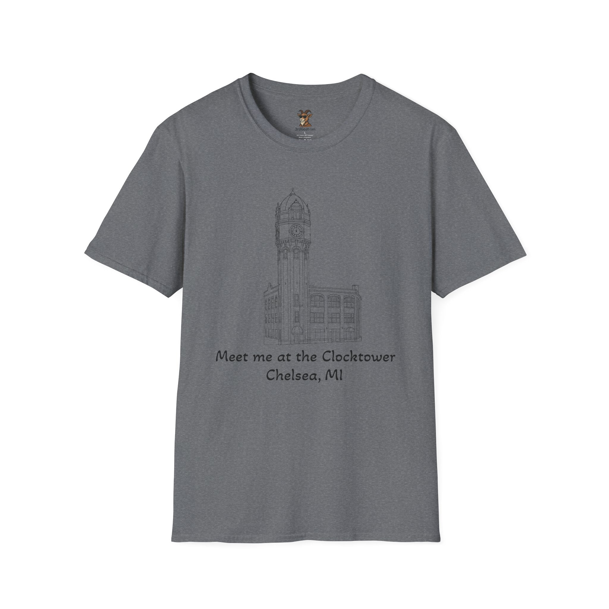 Clocktower Chelsea, MI Unisex Softstyle T-Shirt