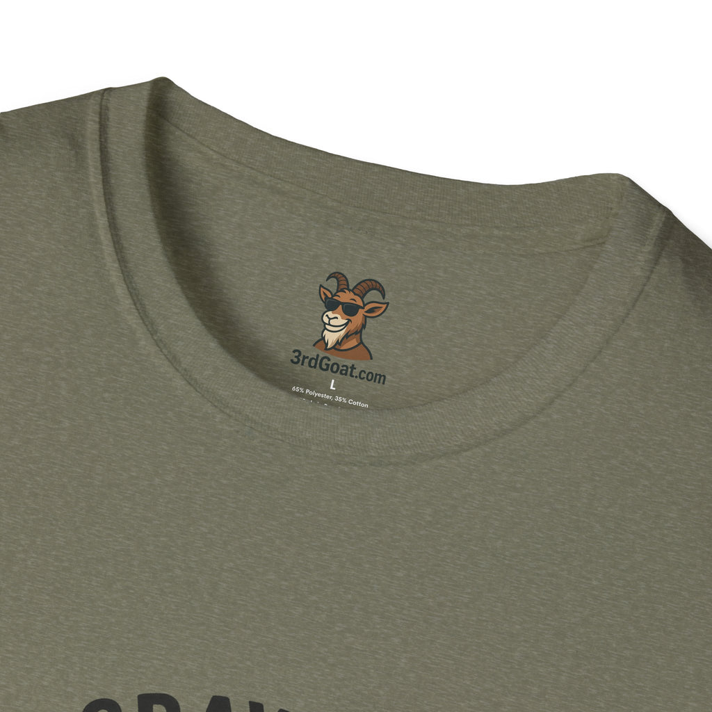 60% Gray Matter, Zero Drama Unisex Humor T-Shirt with Brain Design