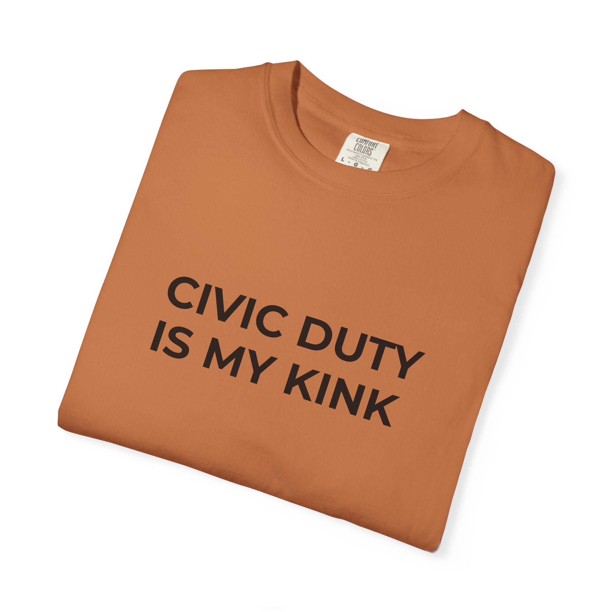 Civic Duty Is My Kink t-shirt - Progressive Valentine's