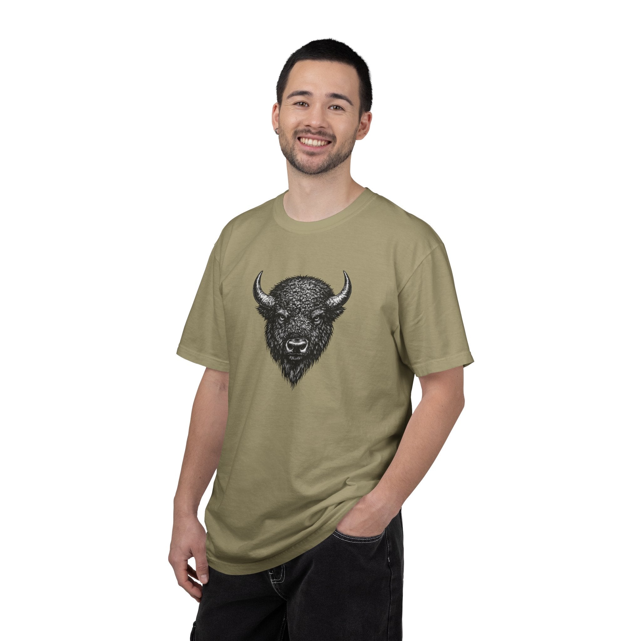 Vintage Bison Tee - Rugged Wildlife