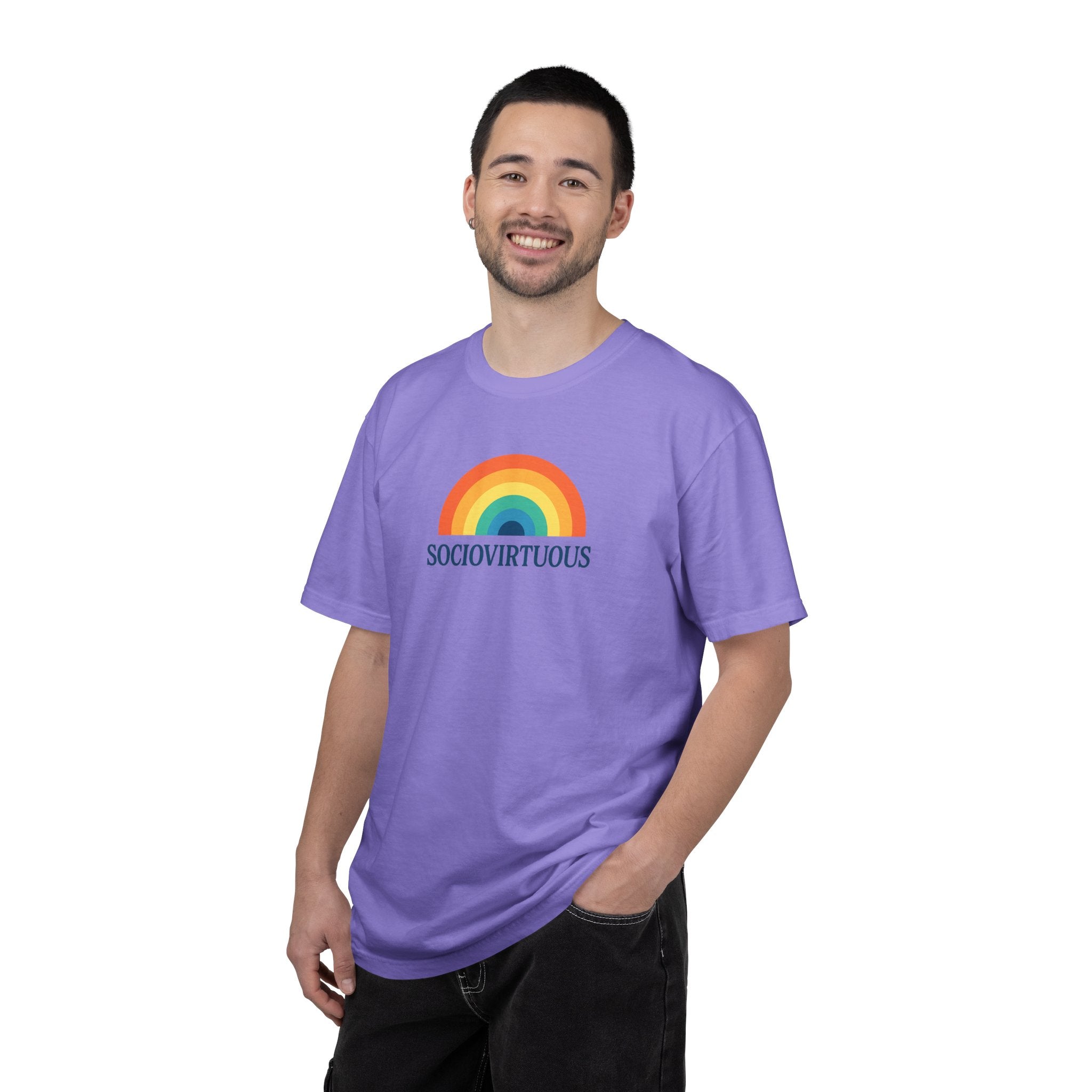 Sociovirtuous Rainbow Comfort Colors T-Shirt