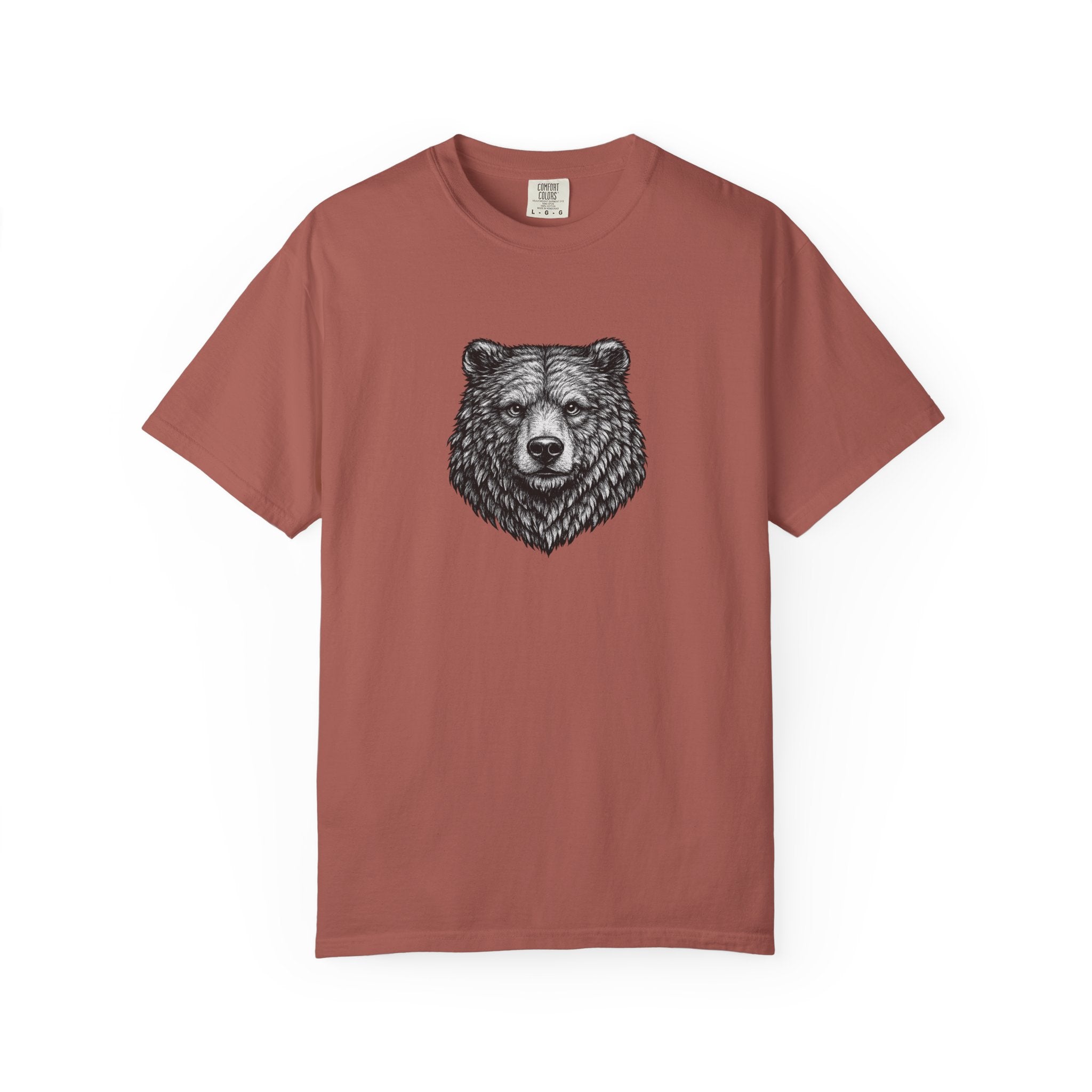 Vintage Grizzly Bear Tee - Rugged Wildlife