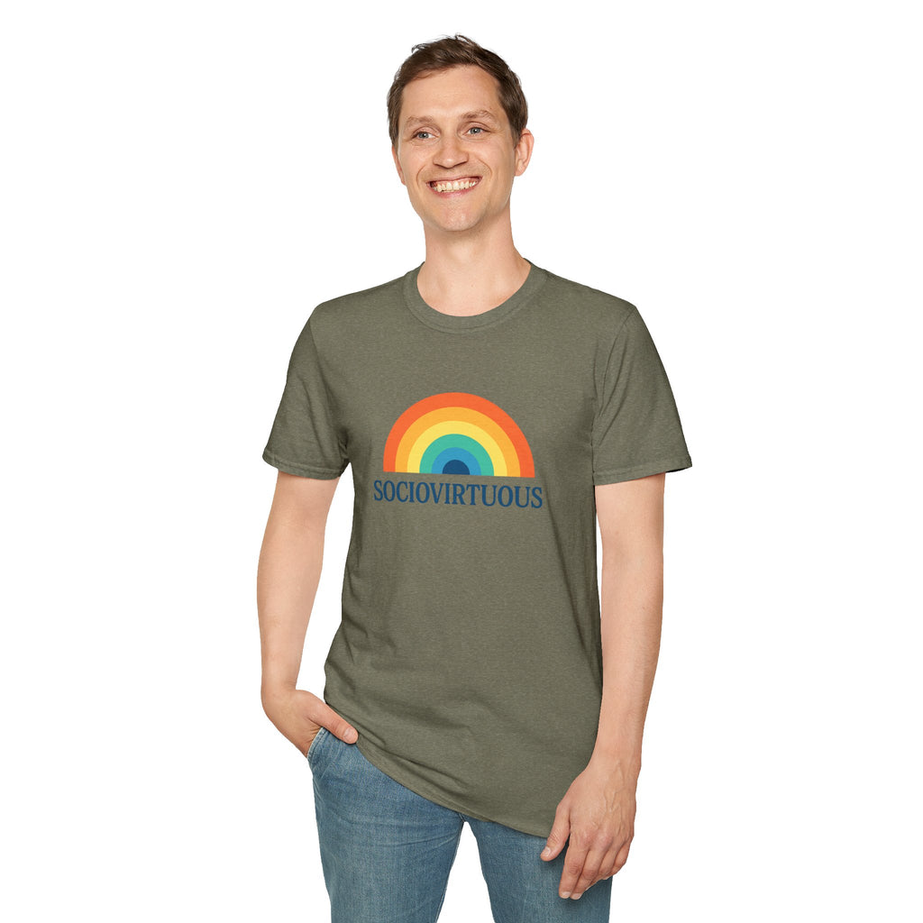 Copy of Introvirtuous Rainbow T-Shirt - Here by duty